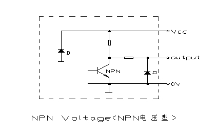拉绳编码器NPN输出原理接线图