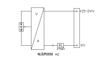 拉绳位移传感器电流两线制原理接线图